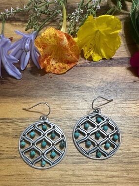 Silpada  sterling silver 925 Turquoise earrings
